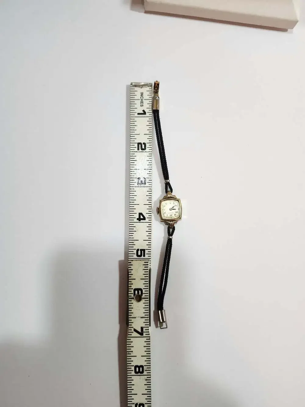 Vintage Rensie Swiss Women's Mechanical Wind Cocktail Watch with Cord Band